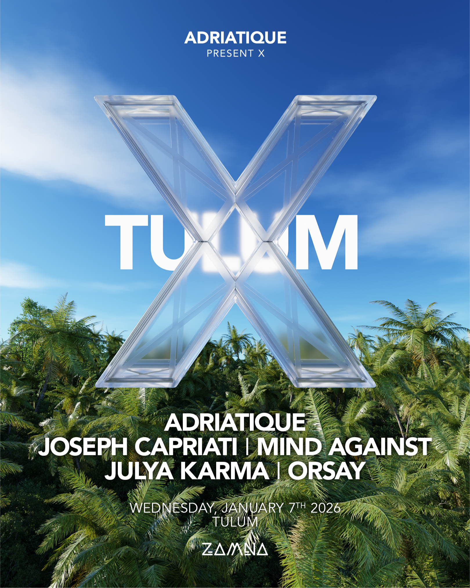 ADRIATIQUE PRESENT X ZAMNA TULUM EXPERIENCE